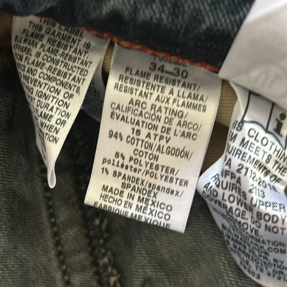 Bulwark FR Jeans 34x30. Near new. (2nd pair). - Picture 2 of 3